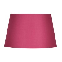 Oaks Lighting Cotton Drum Shade, 12-Inch, Hot Pink, Fabric,