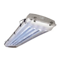 Howard Lighting VHA1A632AHEMV000000I 6 lamp T8 vapor proof fluorescent high bay impact resistant acrylic lens high bf instant start ballast high efficiency multivolt no FiOS without power cord vhook individual carton