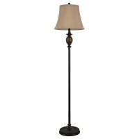 Decor Therapy Mae Bronze And Marble Floor Lamp, Bronze