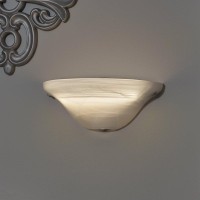 Its Exciting Lighting Iel4300 Frosted Marble Glass Half Moon Sconce With Frosted Marbleized Glass Shade In Half Moon Shape Ba