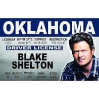 Signs 4 Fun Ncidbs Blake Shelton'S Driver'S License