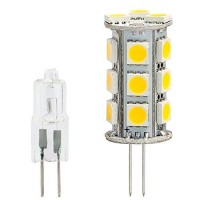 Hero-Led Btg4-18T-Cw Back Pin Tower G4 Led Halogen Replacement Bulb, 3.6W, 20-25W Equal, Cool White 6000K, 5-Pack(Not Dimmable)