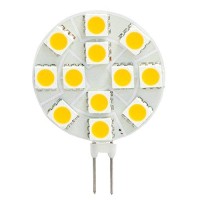 Hero-Led Sg4-12T-Ww Side Pin G4 Led Disc Halogen Replacement Bulb, 2.4W, 20-25W Equal, Warm White 3000K, 5-Pack(Not Dimmable)