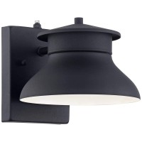 John Timberland Danbury Farmhouse Industrial Rustic Outdoor Barn Light Fixture Black Led Dusk To Dawn 6