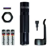 Maglite Xl200 Led 3-Cell Aaa Flashlight Tactical Pack, Black