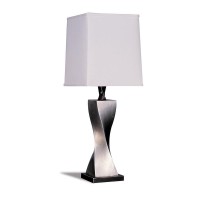 Highlight your refined taste by adorning a nightstand or end table with a touch of sophistication This table lamp creates a stunning focal point in any modern living space Its Xshaped base is artfully composed of smooth graceful lines elegantly finished i