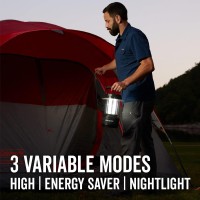 Der beste Freund eines Campers Diese ultrahelle Laterne 300 Lumen kann einen 15 m groen Umgebungsradius auf hoher Hhe beleuchten oder Sie knnen sie in den Niedrig oder NachtlichtModus fallen wenn weniger Licht bentigt wird Batterien und Glhbirnen sind ein