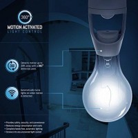 Led Concepts 360 Motion Sensor Activated Light Bulb Socket Cap For Lamps Bulbs And Fixtures - Great For Closet, Basement, Garage, And More