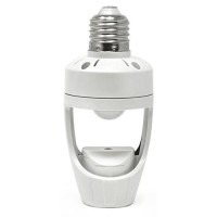 Led Concepts 360 Motion Sensor Activated Light Bulb Socket Cap For Lamps Bulbs And Fixtures - Great For Closet, Basement, Garage, And More