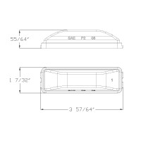 Lumitronics Rv Model 19 Series Thin Line Sealed Led Markerclearance Light Amber