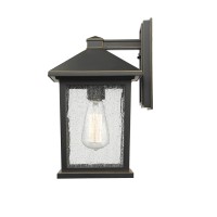 Z-Lite 531M-Bk 1 Outdoor Wall Light, Black