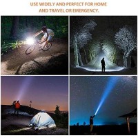 Outlite A100 Portable 2000 Lumens Handheld Led Flashlight With Adjustable Focus And 5 Light Modes, Outdoor Water Resistant Flashlights High Lumens, Tactical Flashlight For Camping Hiking Emergency