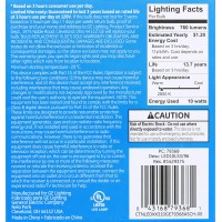 Ge Lighting 79368 Led Bright Stik 10-Watt (60-Watt Replacement), 760-Lumen Light Bulb Non-Dimmable With Medium Base, Soft White, 1 Box (3 Bulbs Total)