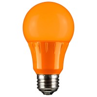 Sunlite A19/3W/O/Led Led A19 Colored Light Bulb, 3 Watts (25W Equivalent), E26 Medium Base, Non-Dimmable, Ul Listed, 1 Count (Pack Of 1), Orange