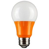 Sunlite A19/3W/O/Led Led A19 Colored Light Bulb, 3 Watts (25W Equivalent), E26 Medium Base, Non-Dimmable, Ul Listed, 1 Count (Pack Of 1), Orange