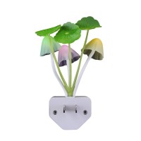 Rienar Sensor Led Night Light, Color Changing Plug-In Led Mushroom Dream Bed Lamp