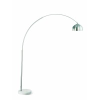 Light up the room with modern style from this chrome floor lamp With a chrome finish this lamp features a contemporary arch and a marble base Add some light to your life with this contemporary lamp