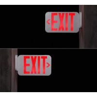 If you are looking for a reliable and safe exit sign light that lights up your ways during power outages our red emergency light is your optimal choice Flexible Installation Location The doubleface logo and doublesided arrow design make this emergency lig