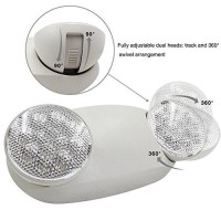 Torchstar Ul-Listed Led Emergency Light With Battery Backup And Directional Round Head Lights - El03