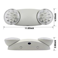 Torchstar Ul-Listed Led Emergency Light With Battery Backup And Directional Round Head Lights - El03