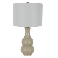 Decor Therapy Harper Ceramic Table Lamp, Green