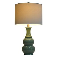 Decor Therapy Harper Ceramic Table Lamp, Green