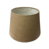 Royal Designs, Inc Tapered Shallow Drum Hardback Shade, Hb-606-18Bl, Burlap, 13 X 18 X 12