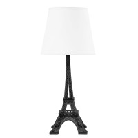 Urban Shop Eiffel Tower Table Lamp, 14, Black White