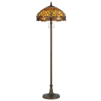 Lamp Features Lamp Type Floor Lamp Lamp Material Metal Cast Glass Lamp Color Antique Brass Shade Shape Dome Shade Material Glass Shade Finish Stained Multi Watts 60W X 2 Switch Type OnOff DimensionsWeight Length 185 Width 185 Height 600 Weight 2266 lbs SK