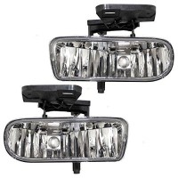 Avec Brand 99-02 Silverado 1500 2500 Oes Clear Fog Lamp Lights Replacement Pair Set 1999 2000 2001 2001