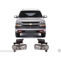 Avec Brand 99-02 Silverado 1500 2500 Oes Clear Fog Lamp Lights Replacement Pair Set 1999 2000 2001 2001