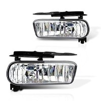 Avec Brand 99-02 Silverado 1500 2500 Oes Clear Fog Lamp Lights Replacement Pair Set 1999 2000 2001 2001