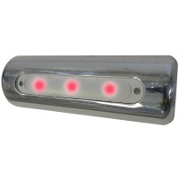 Taco Metals Marine Led Pipe Mount Deck Light, Red