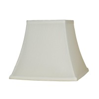 Urbanest Square 525X9X8 Softback Bell Lampshade Bright White Faux Silk Spider