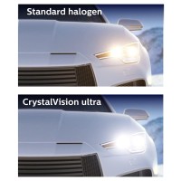 DescriptionPhilips CrystalVision ultra is for drivers seeking to personalize their vehicles With CrystalVision ultra drivers enjoy a look that is unmatched in a DOT compliant bulb CrystalVision ultra provides a bright white light on the road at night whil