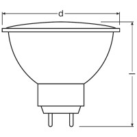 Osram Halogen-Reflector/Decostar/ Gu5.3-Socket/Dimmable / 12 Volt / 35 Watt / 36 Beam Angle/Warm White - 2800K / Pack Of 2