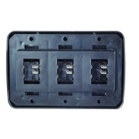 This 16 Amp DC Wall Switch features a contemporary contour design that includes a switch base and bezel Other features include 125250V AC power output two terminals per switch and contour OnOff functions It is typically used on lighting control entry step