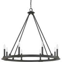 Capital Lighting 4918Bi-000 Pearson Minimalistic Candle Chandelier, 8-Light 480 Total Watts, 33