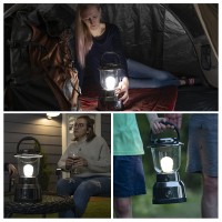 Enbrighten Brushed Nickel Led Camping Lantern Battery Powered 550 Lumens 280 Hour Runtime Carabiner Handle Hiking Gear Eme