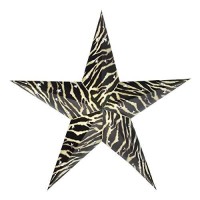 Quasimoon Paperlanternstore.Com 24 Inch Zebra Paper Star Lantern, Hanging Decoration