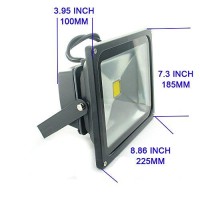 Quans 30W Watt Warm White 12V 24V Ac Dc Ultra Bright Led Security Wash Flood Light Floodlight Lamp High Power Black Case Waterproof Ip65 Work In The Rain Superbright 3000K, 12-24V Input Low Voltage