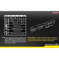 Nitecore Mh12 Multitask Hybrid 1000 Lm Rechargeable Flashlight, Black