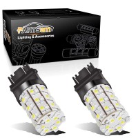 2Pcs 3057 3157 3357 3457 Switchback Led Turn Signal Light Bulbs White Amber Dual Color Super Bright 3057A 3157A 3357A 3457A 4157Na 3156 3155