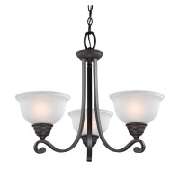 Hamilton 3 Light Chandelier In Oil Rubbed Bronze