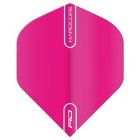 Red Dragon Hardcore Fluoro Pink Extra Thick Standard Dart Flights - 5 Sets Per Pack (15 Dart Flights In Total)