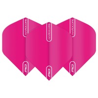 Red Dragon Hardcore Fluoro Pink Extra Thick Standard Dart Flights - 5 Sets Per Pack (15 Dart Flights In Total)