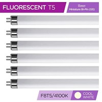 (Pack Of 6) F8T5/Cw - T5 Fluorescent 4100K Cool White - 8 Watt - 12