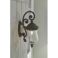 Acclaim 39702Bc Bellagio Collection 1-Light Outdoor Light Fixture Wall Lantern, Black Coral