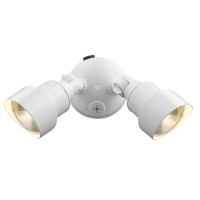 Acclaim Lfl2Wh Led Floodlights Collection 2-Light Outdoor Light Fixture, Gloss White