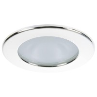 Quick Kai XP Downlight LED 4W IP66 Spring Mounted Round White Bezel Round Warm White Light